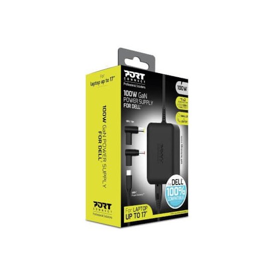 Port Designs- Alim notebook Dell 100W GaN2 USB + Plug
