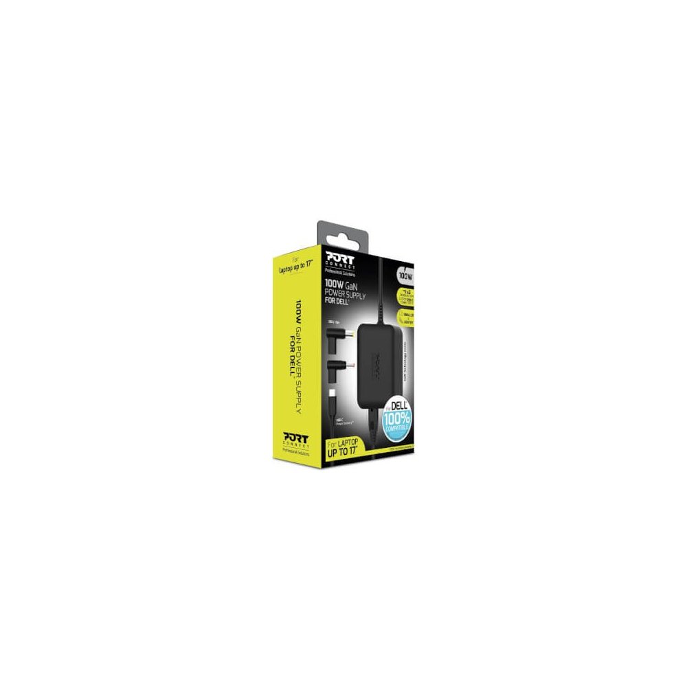 Port Designs- Alim notebook Dell 100W GaN2 USB + Plug