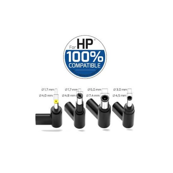 Port designs- Alim notebook HP 100W GaN2 USB + Plug