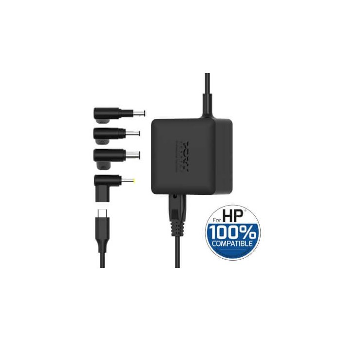 Port Designs- Alim notebook HP 65W GaN2 USB + Plug