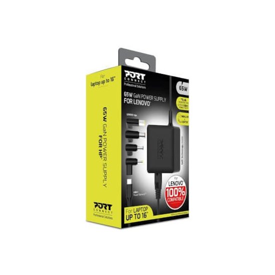 Port Designs- Alim notebook Lenovo 65W GaN2 USB + Plug