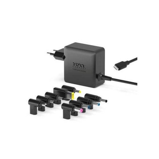 Port Designs- Alim universelle notebook 100W GaN2 USB + Plug