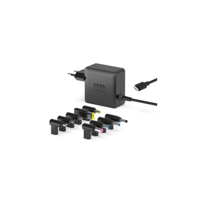Port Designs- Alim universelle notebook 100W GaN2 USB + Plug