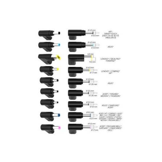 Port Designs- Alim universelle notebook 100W GaN2 USB + Plug