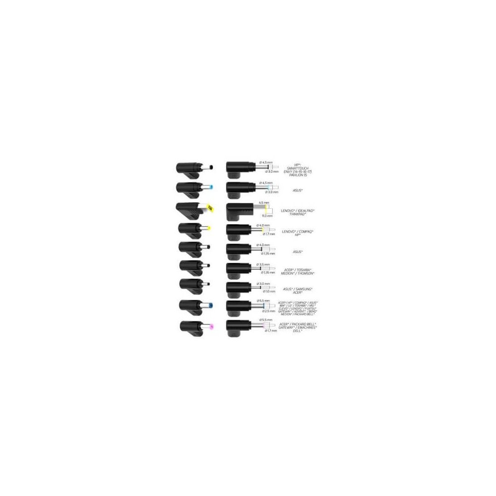 Port Designs- Alim universelle notebook 100W GaN2 USB + Plug