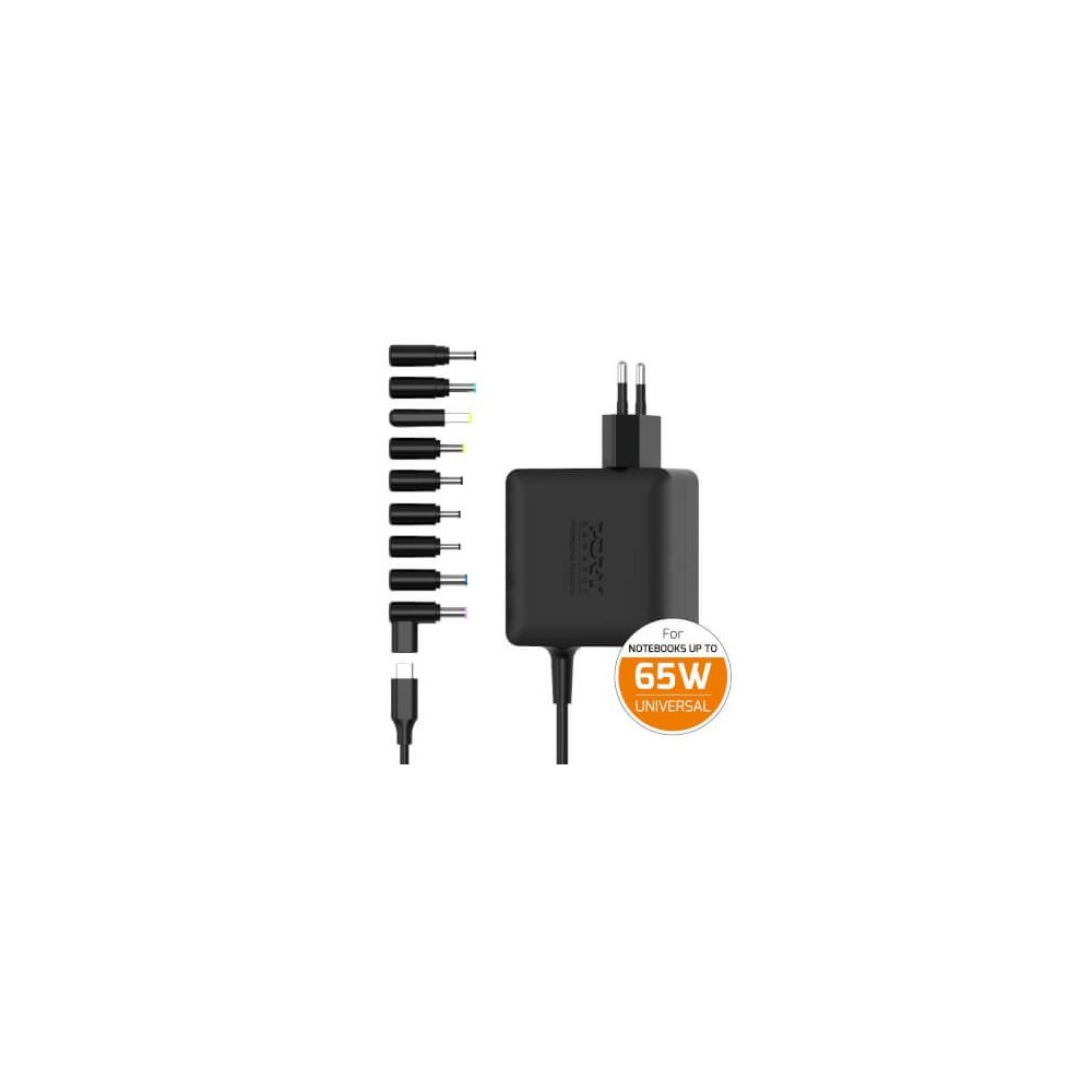Port Designs- Alim universelle notebook 65W GaN2 USB + Plug