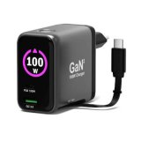Port Designs- Alim USB A&C GaN2 PD3.0 100W LCD Retract C