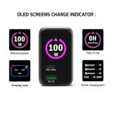 Port Designs- Alim USB A&C GaN2 PD3.0 100W LCD Retract C