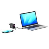 Port Designs- Alim USB A&C GaN2 PD3.0 100W LCD Retract C