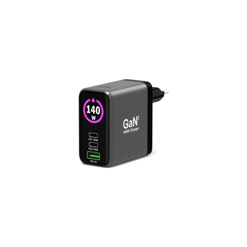 Port Designs- Alim USB A&C GaN2 PD3.1 140W LCD comp. MacBook PRO