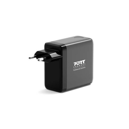 Port Designs- Alim USB A&C GaN2 PD3.1 140W LCD comp. MacBook PRO