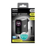 Port Designs- Alim USB A&C GaN2 PD3.1 140W LCD comp. MacBook PRO