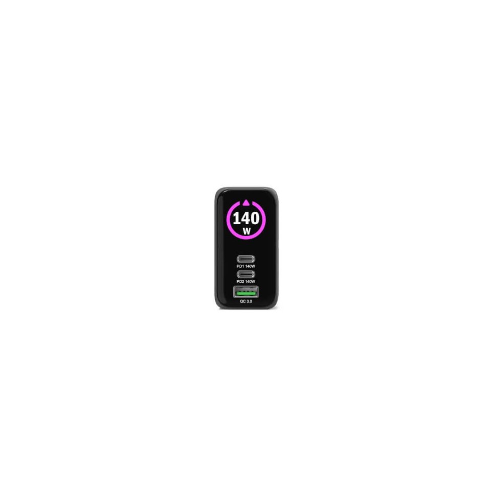 Port Designs- Alim USB A&C GaN2 PD3.1 140W LCD comp. MacBook PRO