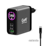 Port Designs- Alim USB A&C GaN2 PD3.1 140W LCD comp. MacBook PRO