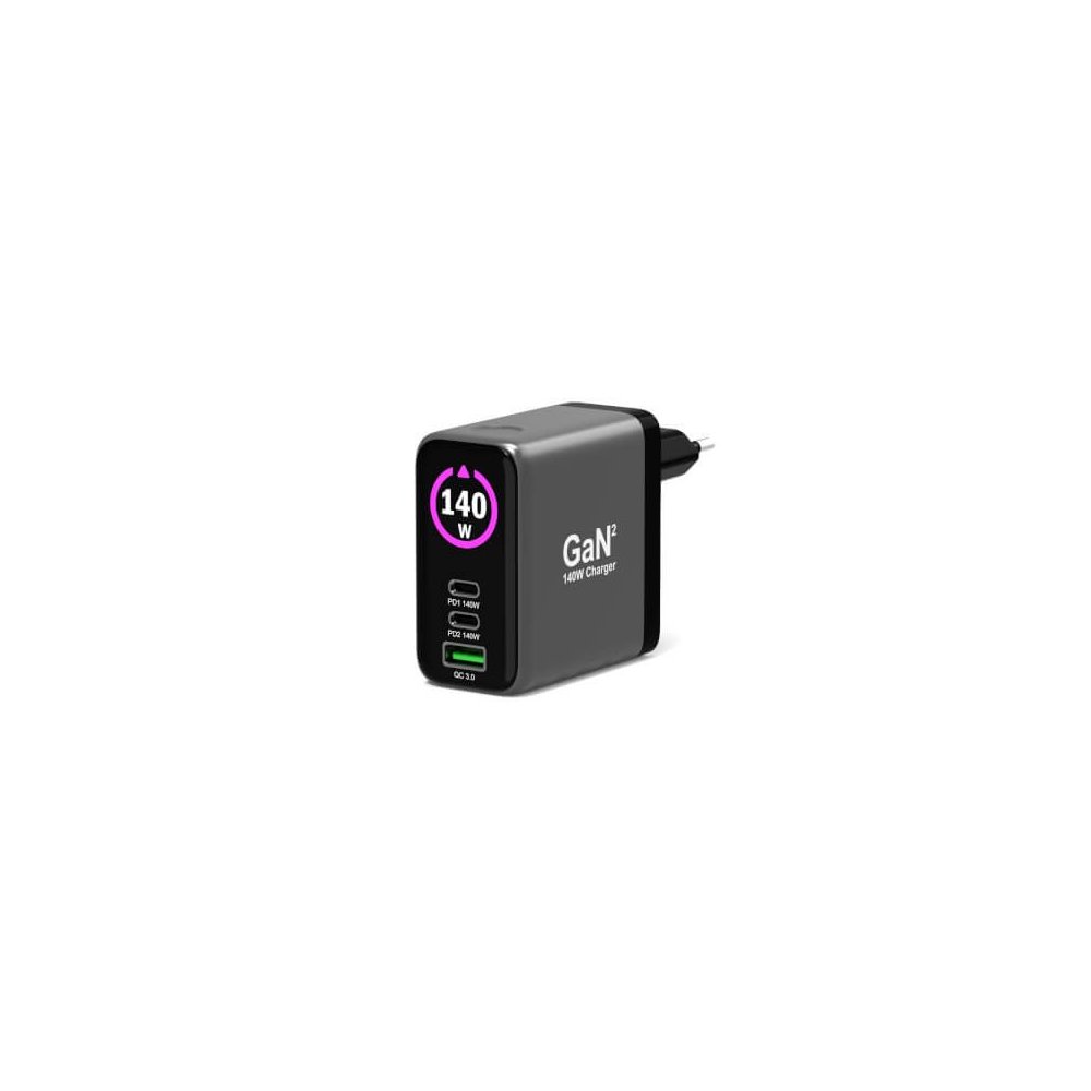 Port Designs- Alim USB A&C GaN2 PD3.1 140W LCD comp. MacBook PRO