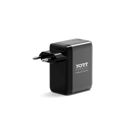 Port Designs- Alim USB A&C GaN2 PD3.1 70W LCD comp. MacBook PRO