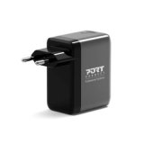 Port Designs- Alim USB A&C GaN2 PD3.1 70W LCD comp. MacBook PRO