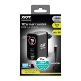 Port Designs- Alim USB A&C GaN2 PD3.1 70W LCD comp. MacBook PRO