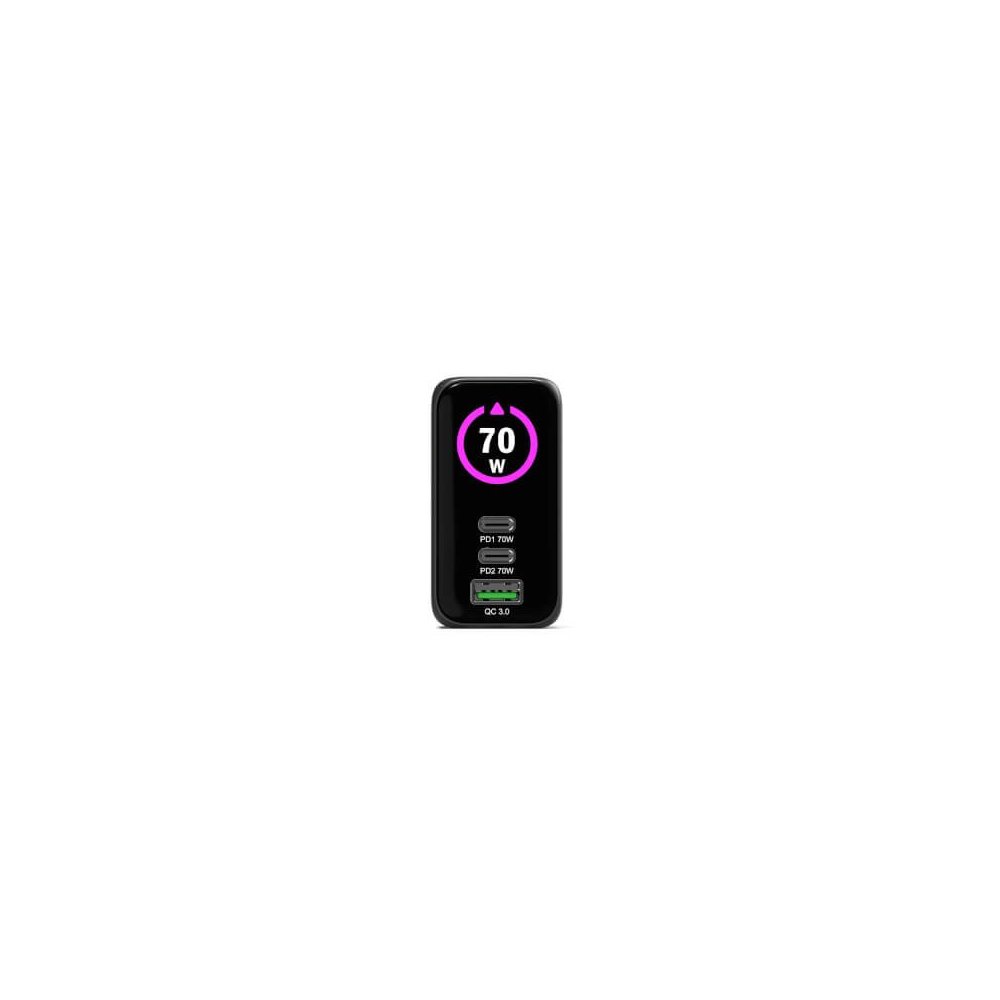 Port Designs- Alim USB A&C GaN2 PD3.1 70W LCD comp. MacBook PRO