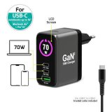 Port Designs- Alim USB A&C GaN2 PD3.1 70W LCD comp. MacBook PRO