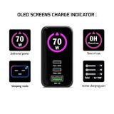 Port Designs- Alim USB A&C GaN2 PD3.1 70W LCD comp. MacBook PRO