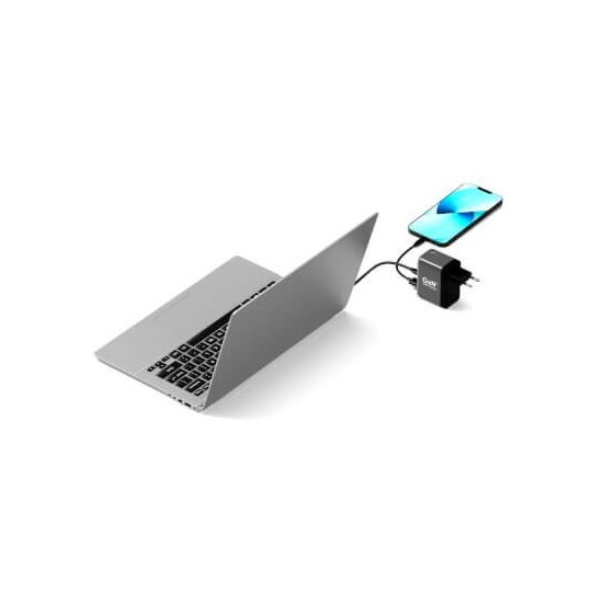 Port Designs- Alim USB A&C GaN2 PD3.1 70W LCD comp. MacBook PRO