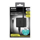 Port Designs- Alim USB Type-C GaN 65W câble secteur