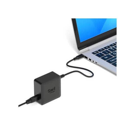 Port Designs- Alim USB Type-C GaN 65W câble secteur