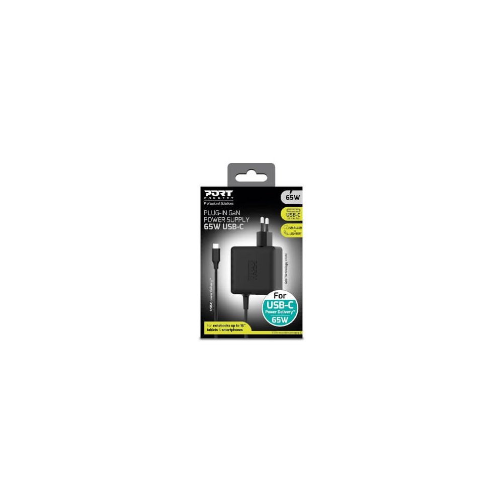Port Designs- Alim USB Type-C GaN 65W wall plug