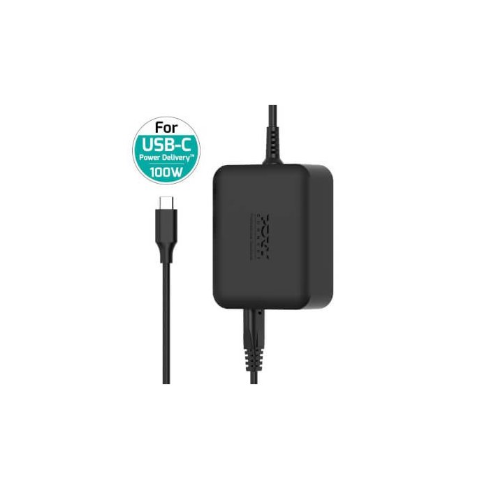 Port Designs- Alim USB Type-C GaN2 100W câble secteur