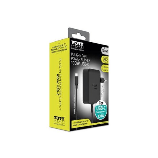 Port Designs- Alim USB Type-C GaN2 100W wall plug