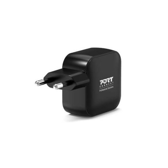 Port Designs- Alimentation USB A&C GaN2 3 ports PD 65W câble 2m