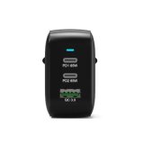 Port Designs- Alimentation USB A&C GaN2 3 ports PD 65W câble 2m