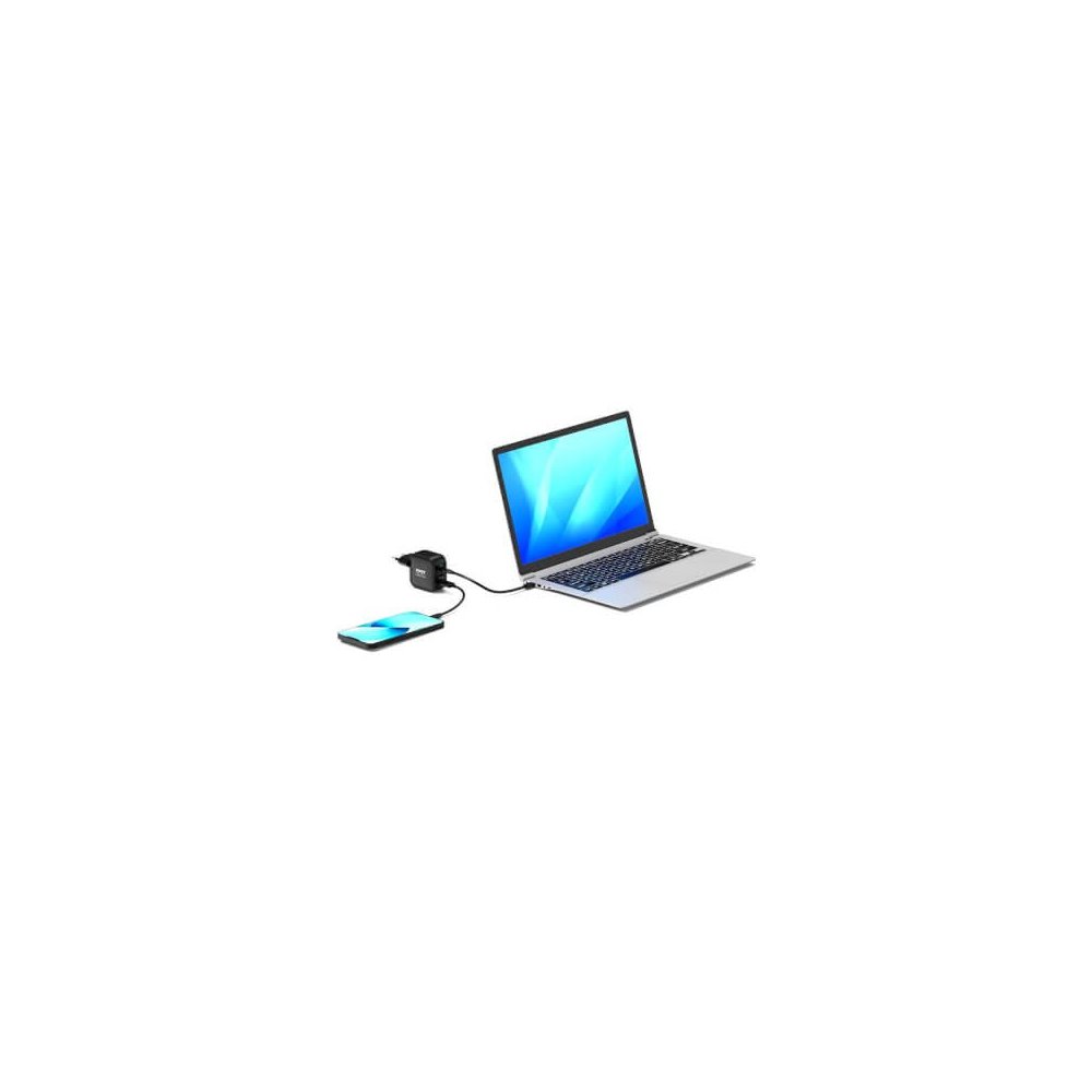 Port Designs- Alimentation USB A&C GaN2 3 ports PD 65W câble 2m