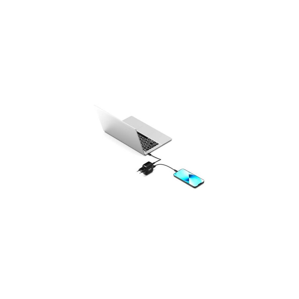 Port Designs- Alimentation USB A&C GaN2 3 ports PD 65W câble 2m