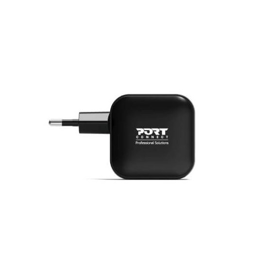 Port Designs- Alimentation USB A&C GaN2 3 ports PD 65W câble 2m