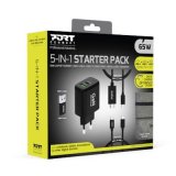 Port Designs- Alimentation USB GaN USB A + USB C 65W avec câbles
