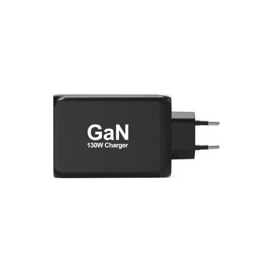 Port Designs- Alim USB GaN 1 USB A + 3 USB C 130W câble 2m