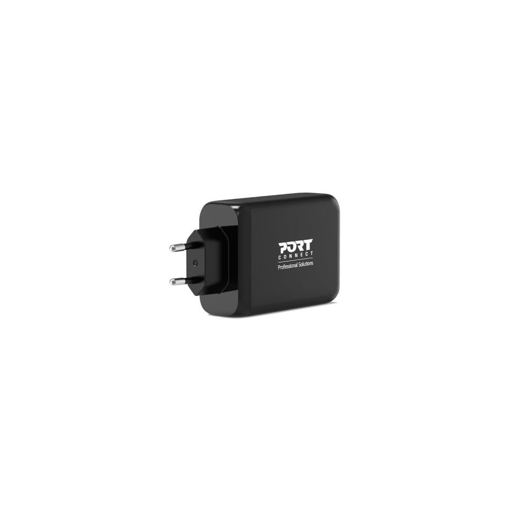 Port Designs- Alim USB GaN 1 USB A + 3 USB C 130W câble 2m