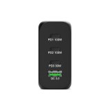 Port Designs- Alim USB GaN 1 USB A + 3 USB C 130W câble 2m