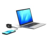 Port Designs- Alim USB GaN 1 USB A + 1 USB C 65W sans câbles