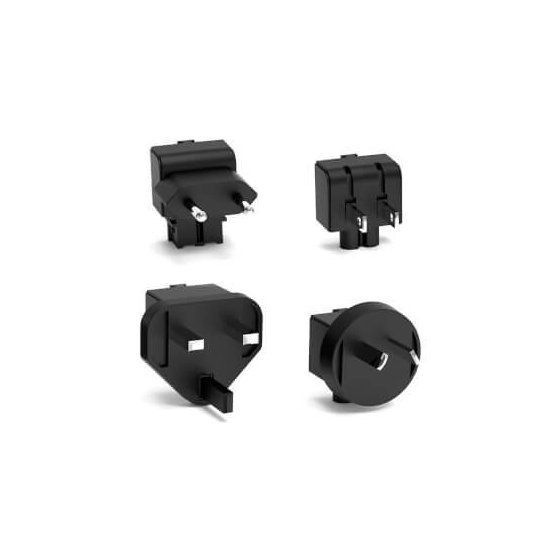 Port Designs- Alim USB GaN 1 USB A + 2 USB C 100W vers. Travel