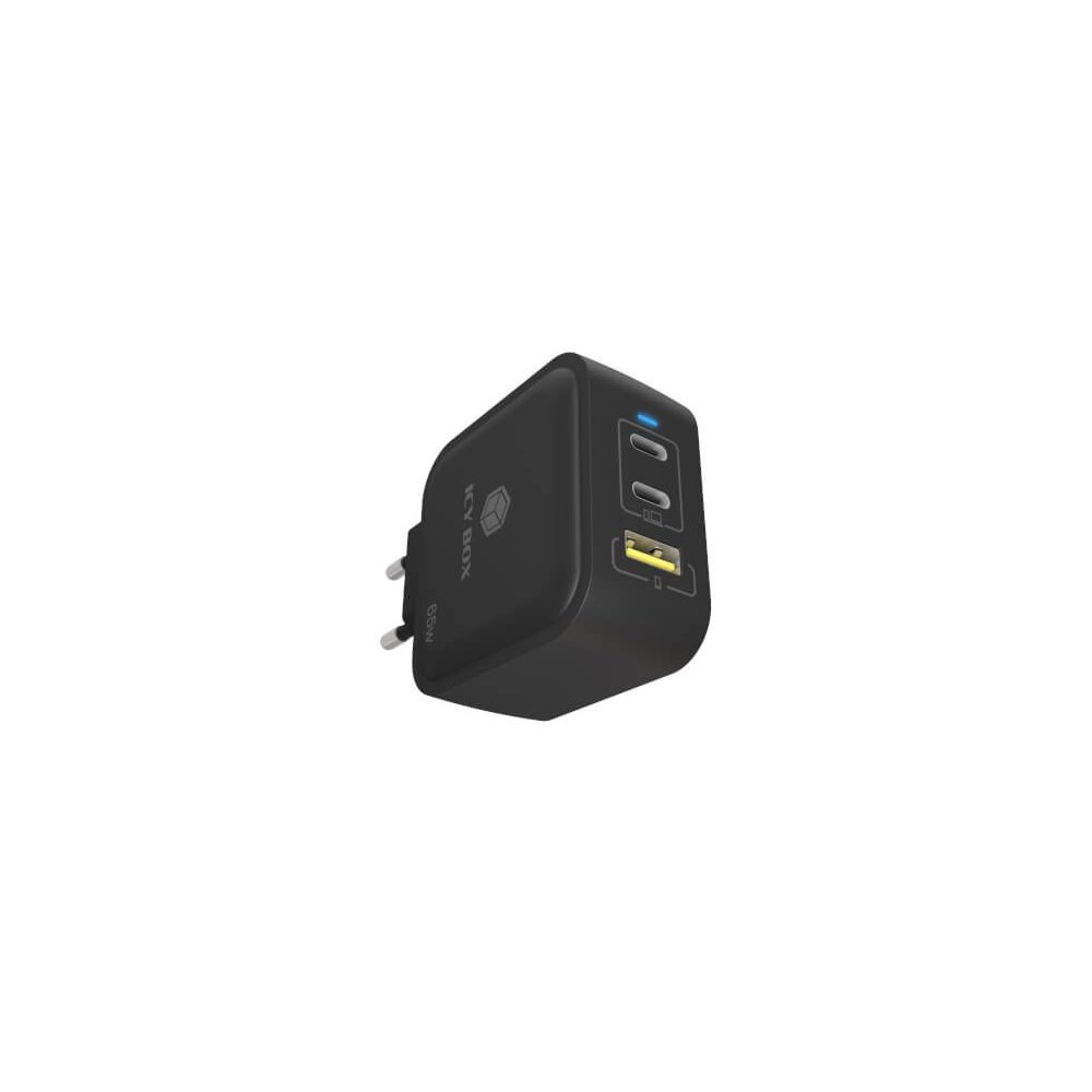 Icy Box- Alimentation USB GaN 2x USB-C 1x USB-A 65W
