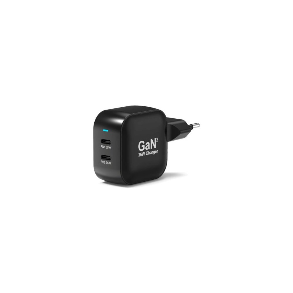 Port Designs- Alim USB Type-C x2 PD 35W GaN2 wall plug + câble