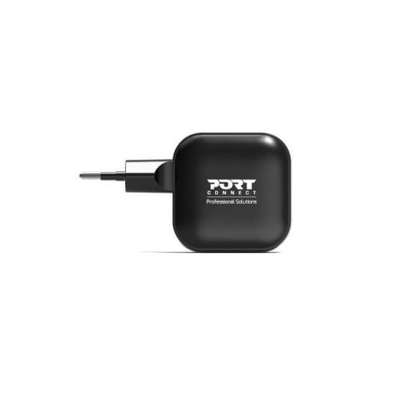 Port Designs- Alim USB Type-C x2 PD 35W GaN2 wall plug + câble