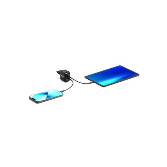 Port Designs- Alim USB Type-C x2 PD 35W GaN2 wall plug + câble