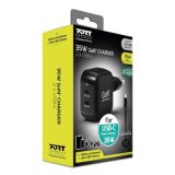 Port Designs- Alim USB Type-C x2 PD 35W GaN2 wall plug + câble