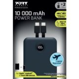 Port designs- Powerbank 10,000mAh 2 câbles USB C intégrés