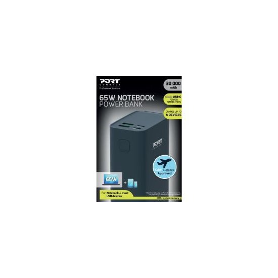 Port Designs- Powerbank 26,800mAh 2 USB A & 2 USB C PD 65W