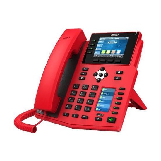 Fanvil Téléphone SIP X5U V2 PoE spécial Red